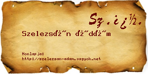 Szelezsán Ádám névjegykártya