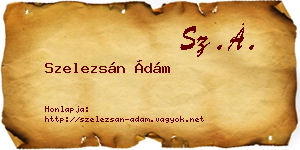 Szelezsán Ádám névjegykártya